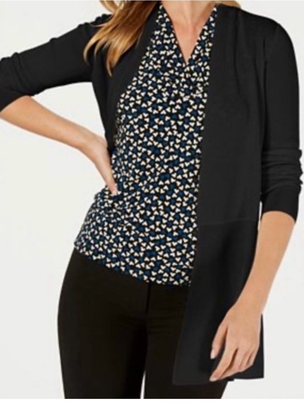 Anne Klein Open Front Longline Cardigan XXL NWT!